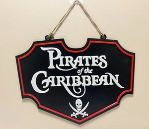Fluch der Karibik hängende Wandrelief Disney Fahrt Requisite inspiriert Dekor Kunst - Bild 1 von 2