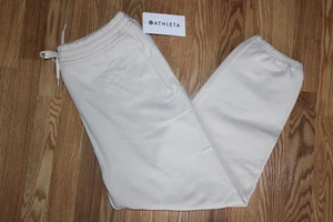 Athleta Damen Gr. Medium Easy Fleece Jogginghose/Hose ~ Knochen/Creme - Bild 1 von 7