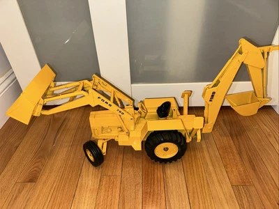 Vintage Tractor Ford 750  Backhoe Loader Diecast Heavy Fully Functional 1970’s - Image 1 of 4