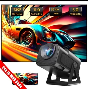 XGODY 4K Projector Portable Smart Android TV 5G WiFi Bluetooth HDMI 12000 Lumen - Picture 1 of 14