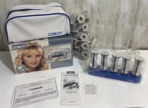 VTG 1995 CONAIR Curl 'n Carry Travel Hot Rollers 10 Rollers w/Clips & Bag - NOB - Picture 1 of 14
