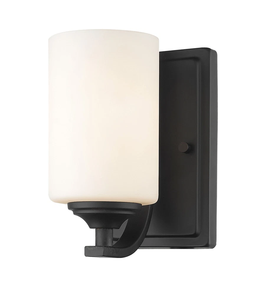 Z-Lite 435-1S Bronze Bordeaux Single Light 8-1/2"H Wall Sconce - Image 1 of 1