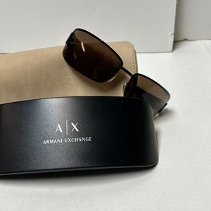 Armani Exchange Sonnenbrille hellgold rechteckig - Bild 1 von 11