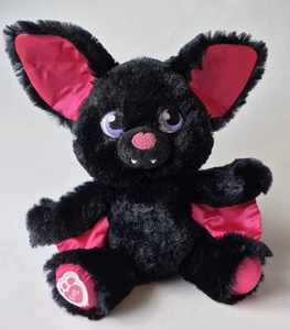 BUILD A BEAR SMALLFRYS VAMPIRE BLACK PINK BAT STUFFED ANIMAL PLUSH TOY BAB 2016 - Picture 1 of 11