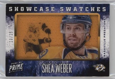 2013-14 Panini Prime Showcase Swatches /25 Shea Weber #SW-SW HOF - Image 1 of 2