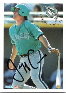 Fleer Florida Marlins #464 1994 firmado por Jeff Conine autografiado - Imagen 1 de 2