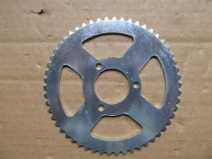 LARGER 140mm 54 TOOTH MINI DIRT BIKE REAR SPROCKET 8mm - T8F fits 47cc and 49cc - Picture 1 of 4