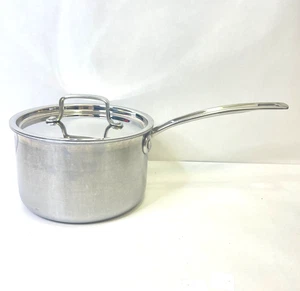 Cuisinart 3 Qt Saucepan w Lid MCP193-18N Multiclad Pro Triple Ply Stainless USA - Picture 1 of 15