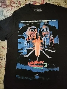 A Nightmare On Elm Street 3 Dream Warriors T-Shirt Herren M/Grafik schwarz/gratis Versand - Bild 1 von 2