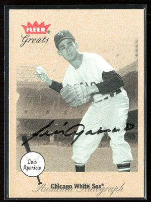 Luis Aparicio 2001 Fleer Greats Auto Chicago White Sox - Image 1 of 3