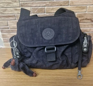 KIPLING CROSSBODY BAG ZIP HANDBAG Pascale MONKEY SHOULDER STRAP Fairfax Black - Picture 1 of 12
