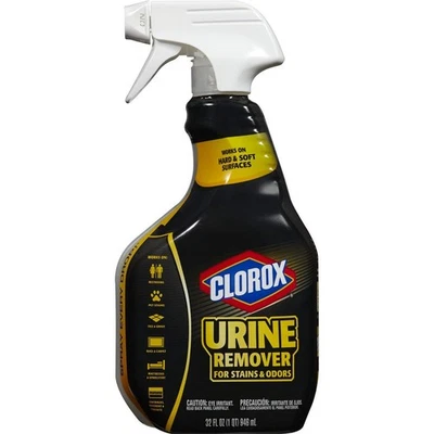 Removedor de orina Clorox 32 OZ paquete de 2 botellas de spray para limpieza de manchas y olores Foto 1 de 4