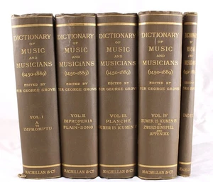 1900 Groves Dictionary of Music and Musicians 1450-1889 4 Volumes Plus Index - Bild 1 von 14