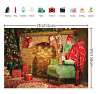 Warm Fireplace Sofa Christmas Backdrop Christmas Night Party Decoration Supplies
