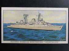 No.1 MISSILE DESTROYER HAMPSHIRE Ships of the British Navy By Kellogg Ltd 1962