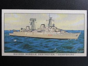 No.1 MISSILE DESTROYER HAMPSHIRE Ships of the British Navy By Kellogg Ltd 1962