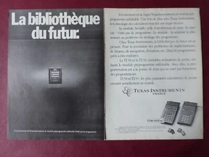 10/1977 PUB TEXAS INSTRUMENTS TI-58 TI-59 CALCULATOR CALCULATRICE FRENCH AD - Bild 1 von 2