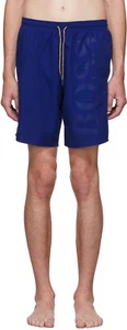 HUGO BOSS "Orca" Quick-Dry Tonal Logo Swim Trunk Shorts Blue NEW NWT - Picture 1 of 8