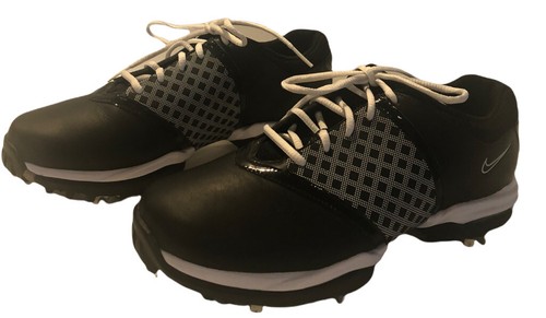 Scarpe da golf Nike Air Embellish da donna taglia 7W sella Oxford 418382_010 nero bianco