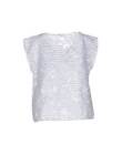new cool summer white 100% INTROPIA blouse top burnout design FR42 UK14 bnwt