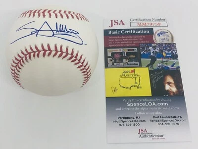 MIGUEL SANO SIGNED RAWLINGS MLB MAJOR LEAGUE BASEBALL MINNESOTA TWINS JSA COA - Image 1 of 3