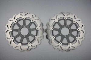 Pair of Wave Floating Front Brake Discs 300mm YAMAHA FAZER 600 RJ02 1998-2001 - Picture 1 of 1