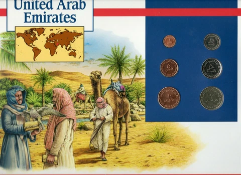 Coins of the World United Arab Emirates All 1989 but 1 Fil 1988 Brilliant UNC Cover