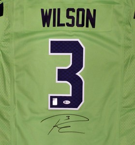 russell wilson framed jersey