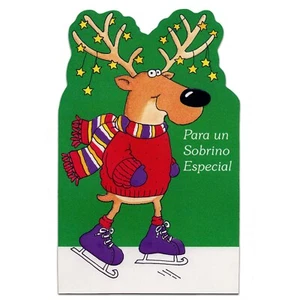 Spanish CHRISTMAS NAVIDAD Card FOR NEPHEW SOBRINO by Gallant Greetings +Envelope - Picture 1 of 5