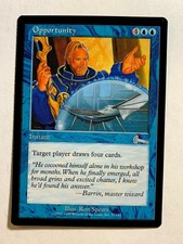 OPPORTUNITY Urza's Legacy 1999 Magic The Gathering MTG Uncommon Blue HP