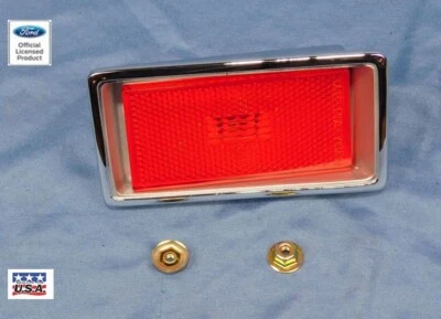 1970 1971 Ford Torino Right Rear Marker Light, Bezel, Gasket and Fasteners NEW - Image 1 of 4
