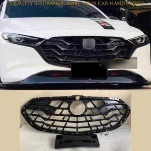 For Mazda 3 Axela Hatchback 2019-2022 Black Front Bumper Center Mesh Grille 1PCS - Picture 1 of 1