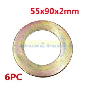 6pc 55x90x2mm Bucket Pin Shim Iron Excavator Skid Steer For Cat Bobcat Komatsu - Picture 1 of 3