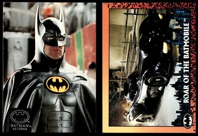 1992 Stadium Club Batman Returns Batman & Roar of the Batmobile Promo Set of 2 - Image 1 of 4