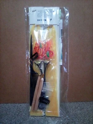 头发金属丝套装,5 件 48 x 25 荧光灯 黄色 — 第 1/3 张图片