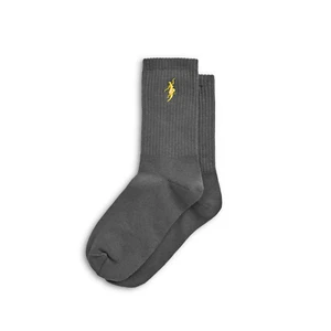 Polar Skate Co. No Comply Socks – Graphite / Yellow - Picture 1 of 3