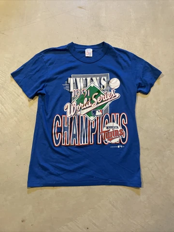 Vintage Minnesota Twins 1991 World Series Champions T-Shirt Men's Size Medium Cover