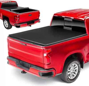 Soft Roll up Truck Tonneau Bed Cover Fits for Chevy Silverado/Gmc Sierra 2500HD  - Picture 1 of 6