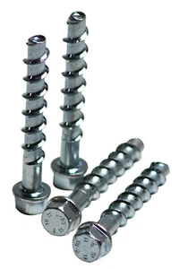 4 Stück Ankerschrauben 8x70 mm für Pfostenträger Betonschrauben verzinkt - Bild 1 von 1