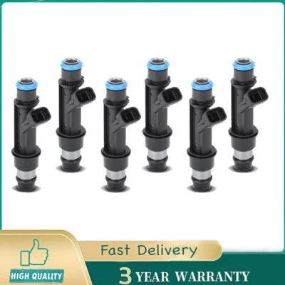Juego de 6 inyectores de combustible para Chevrolet Trailblazer 4,2 L L6 2002 2003 2004-2007 Foto 1 de 4