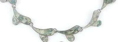 Vintage Taxco, Mexican Sterling Silver Jewelry Necklace - Image 1 of 4