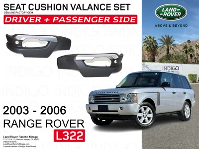 Range Rover OEM L322 2003-2006 Jet Black Juego de cenefa asiento eléctrico moldura Foto 1 de 3