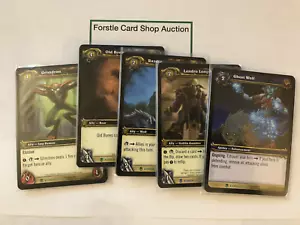 World of Warcraft TCG Heroes of Azeroth Uncommon Playsets - SPELLS/GOLD - Picture 1 of 3