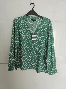 Crew Clothing Ladies UK Size 18 Floral Buttoned Blouse Shirt - Picture 1 of 13