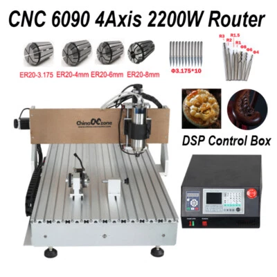 CNC 6090 Router Milling Engraving Machine 4axis DSP Carving Cutting Engraver - Image 1 of 4