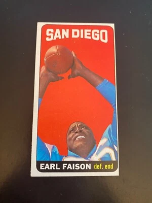1965 TOPPS FOOTBALL #158 EARL FAISON (SP)!! $1 SHIPPING!! - Image 1 of 2