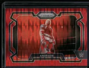 2024 Panini Prizm WWE #44 Andrade Red Pulsar Prizms #/399 - Foto 1 di 2