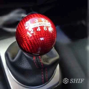 MUGEN RED CARBON shift gear knob HONDA CIVIC EP3 FK FN INTEGRA DC5 ACCORD TYPE R - Picture 1 of 4