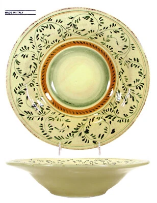 Cassa e Barilotto EMILIA 14" Servizio Rotondo Pasta Ciotola Ceramica Italiana Italia 637-359 - Immagine 1 di 4