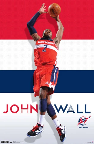 JOHN WALL Washington Wizards Official NBA Basketball Action Wall POSTER Cover